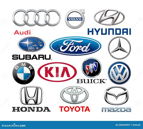 Dodge, Kia, Audi, Chevrolet, Hyundai, Lincoln, Subaru, Toyota, .